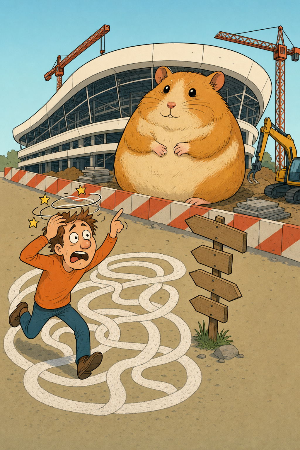 Illustration zu irre