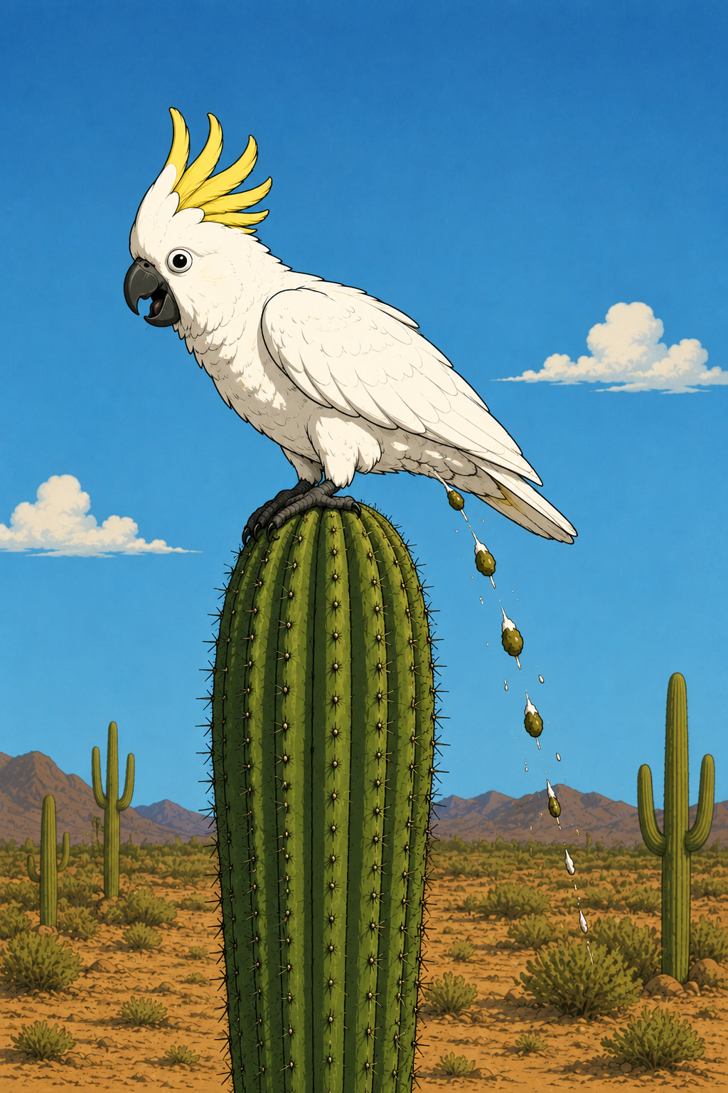 Illustration zu Kakadu